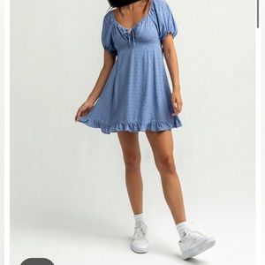 Blue babydoll dress